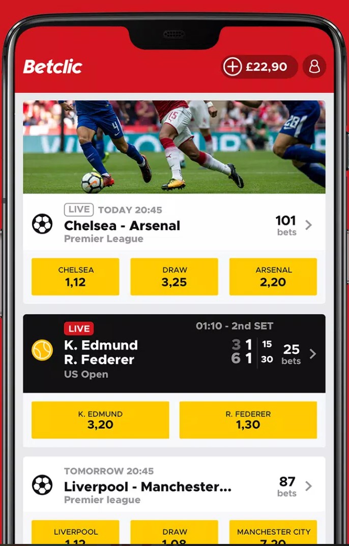 This image is the second image of the app, encrypted odds-on top online betting software